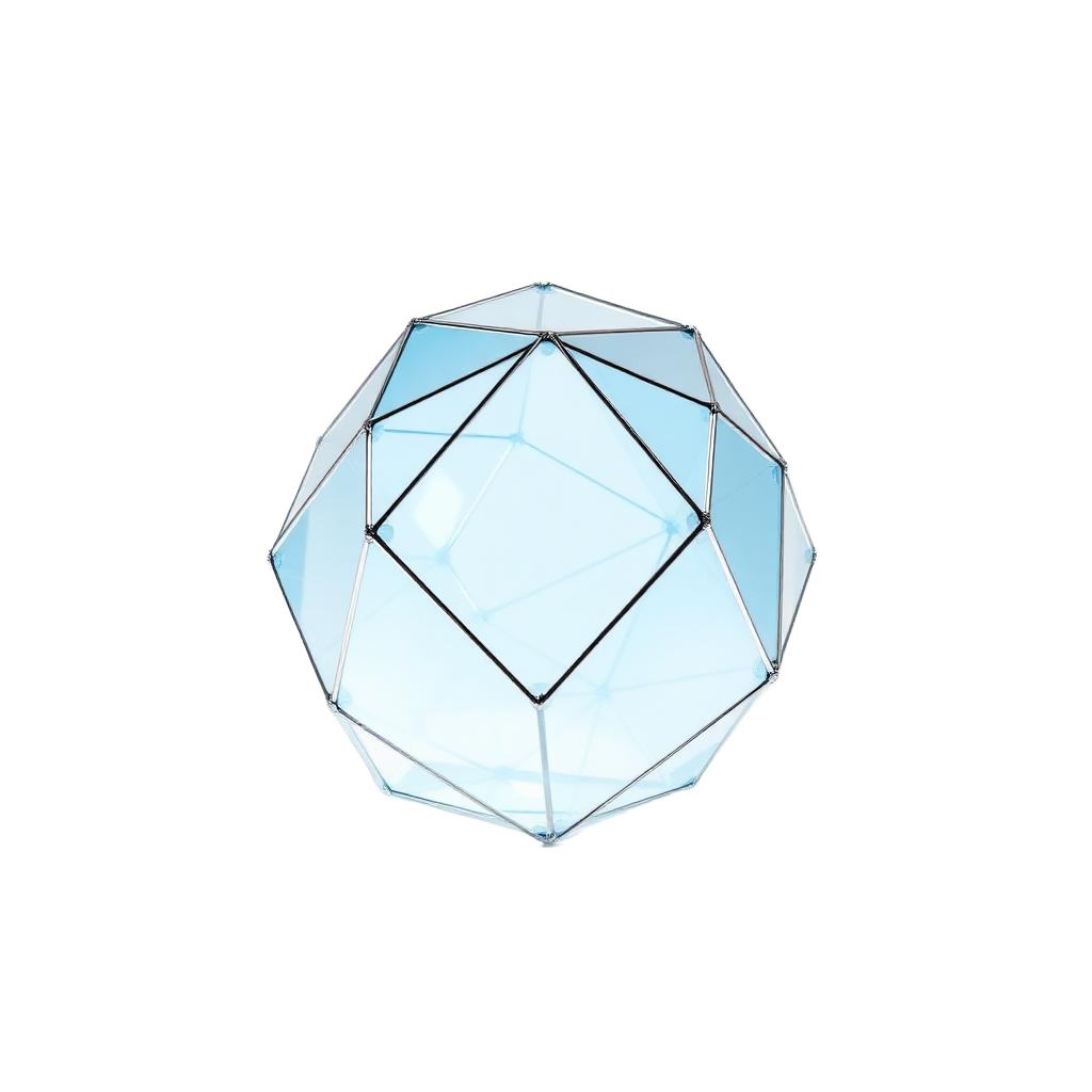 3D crystal representing precision and quality